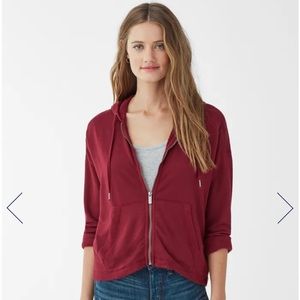 NWOT Splendid Supersoft French Terry Zip Up Hoodie